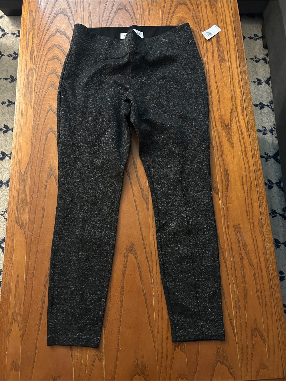 Women's Old Navy Stevie High Rise Black Sparkle Dress Pants